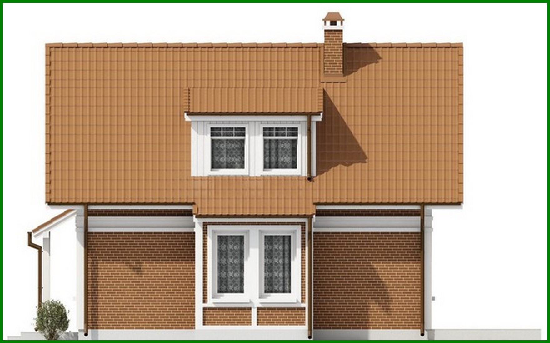 Galería de visualizaciones - Proyecto de una casa pequeña con una oficina en la planta baja