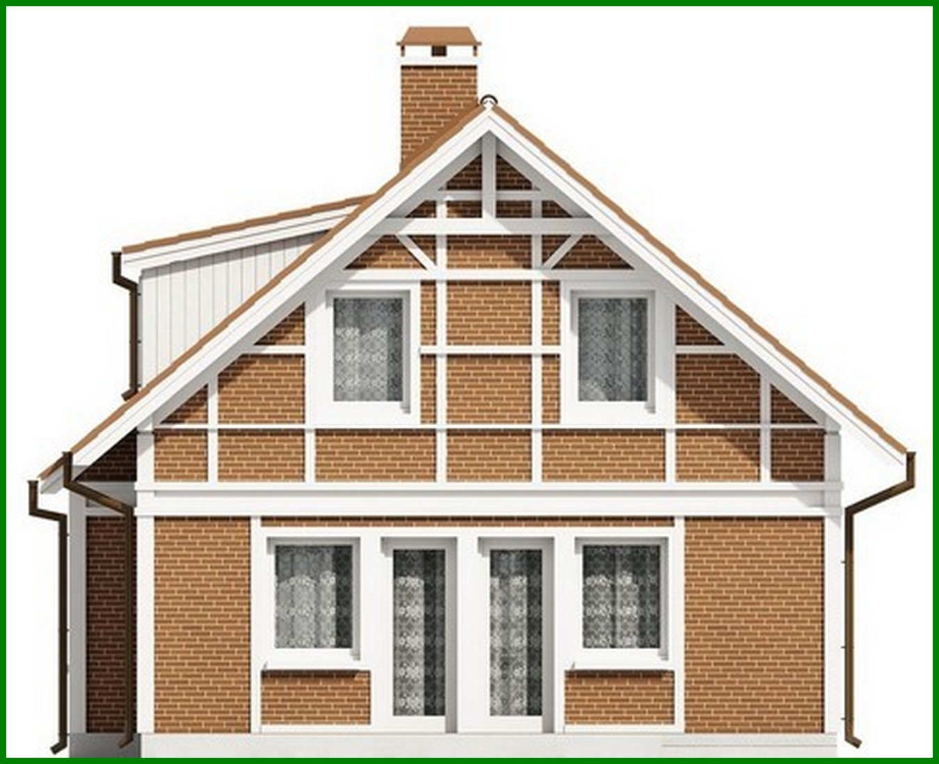 Galería de visualizaciones - Proyecto de una casa pequeña con una oficina en la planta baja