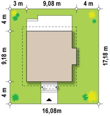 Galería de visualizaciones - Proyecto de una casa pequeña con una oficina en la planta baja