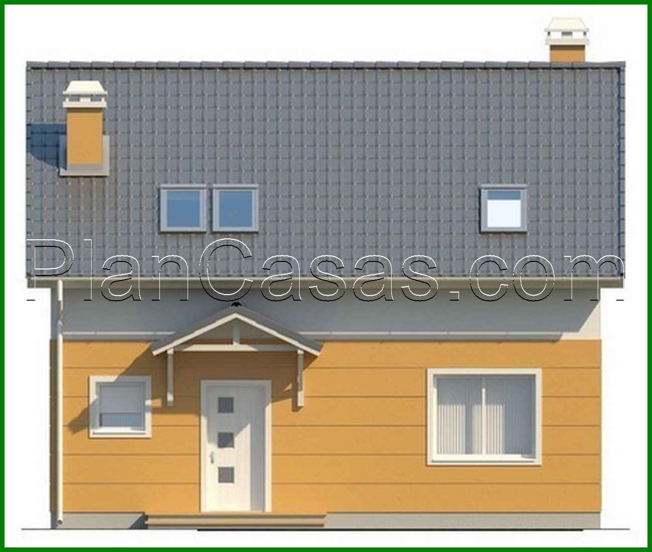 Galería de visualizaciones - Proyecto de casa con ático, balcón y cocina con salida al jardín