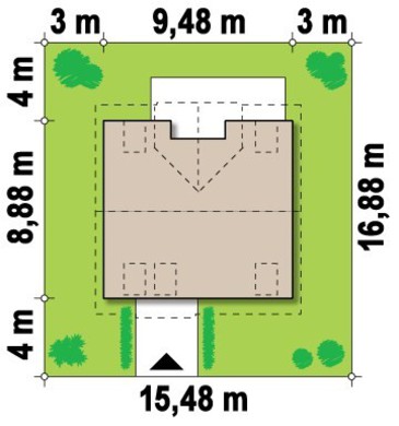Galería de visualizaciones - Proyecto de casa con ático, balcón y cocina con salida al jardín