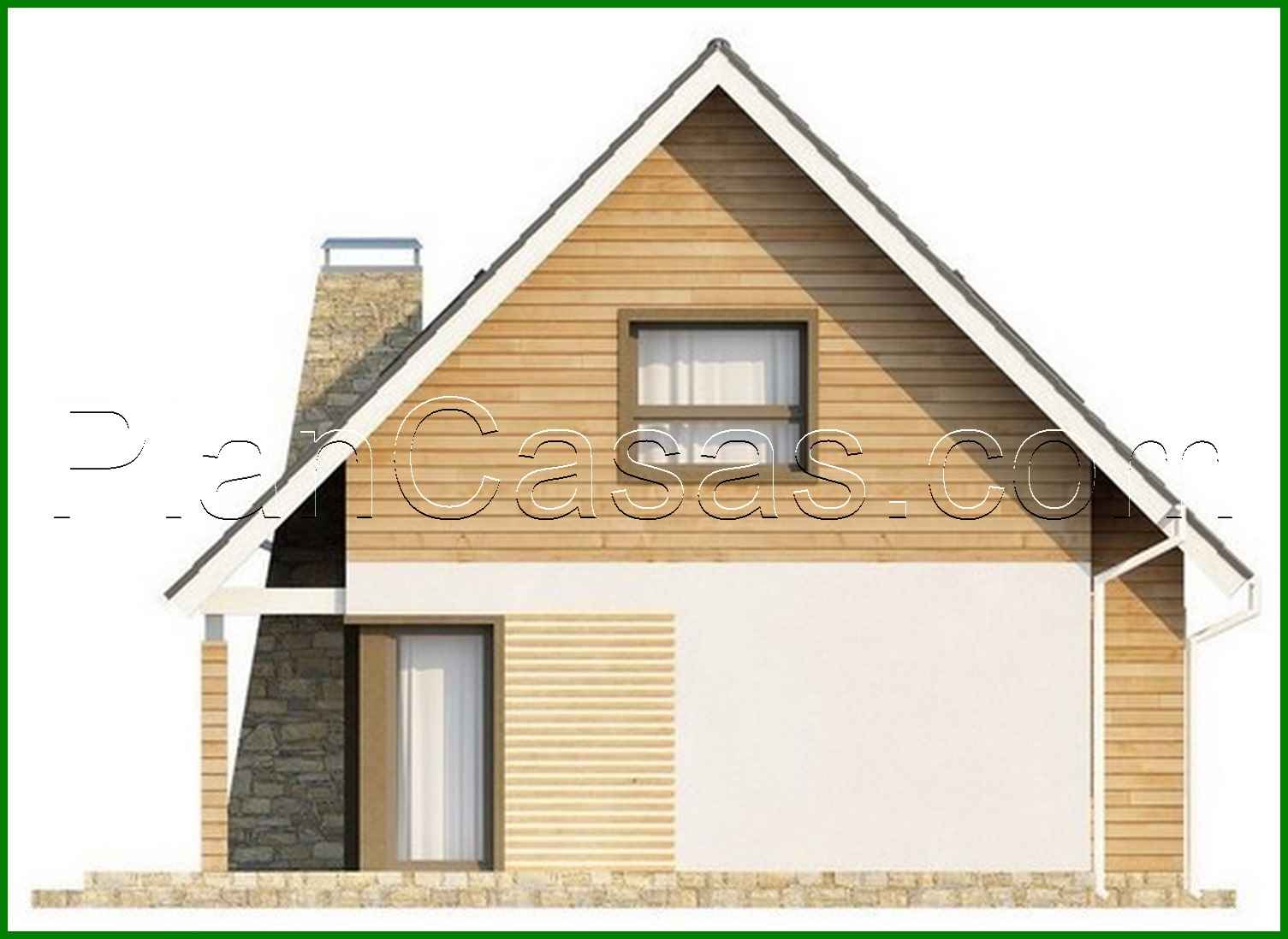 Galería de visualizaciones - Proyecto de una casa clásica con una habitación en la planta baja