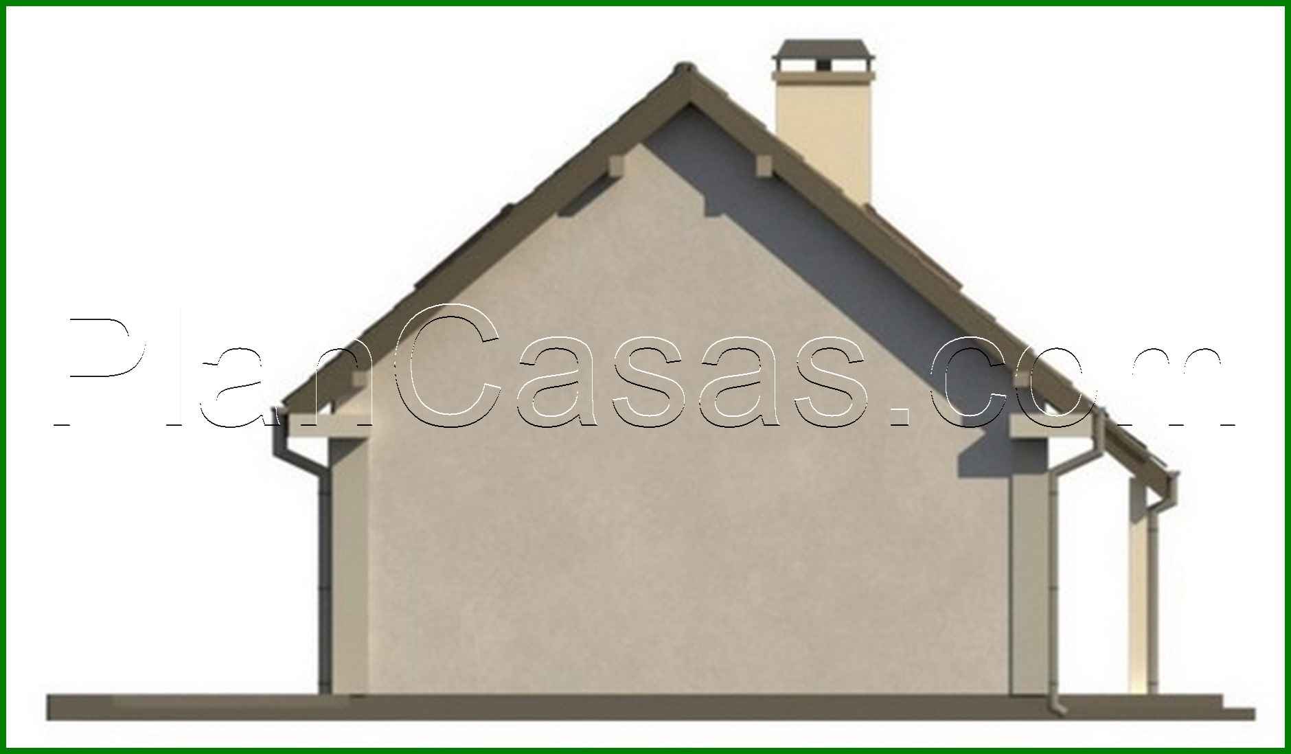 Visualization gallery - Project of a classic house with a single garage