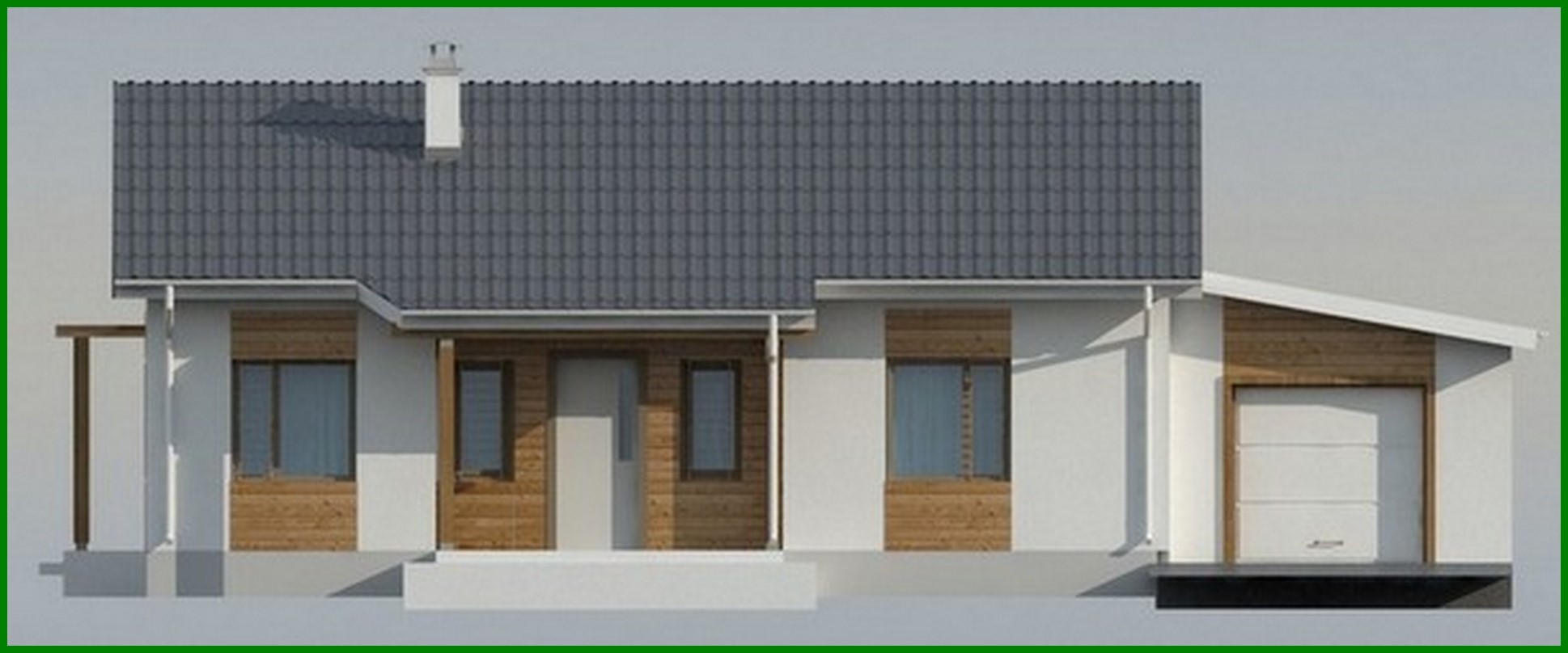 Galería de visualizaciones - El proyecto clásico de una pequeña casa de campo