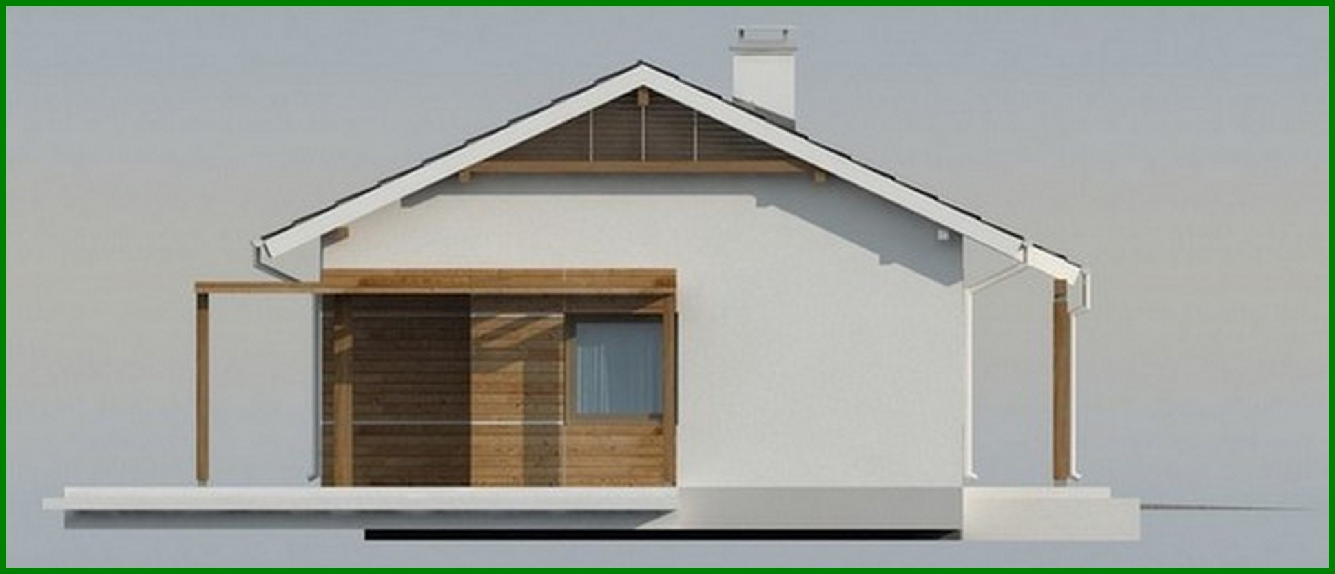 Galería de visualizaciones - El proyecto clásico de una pequeña casa de campo