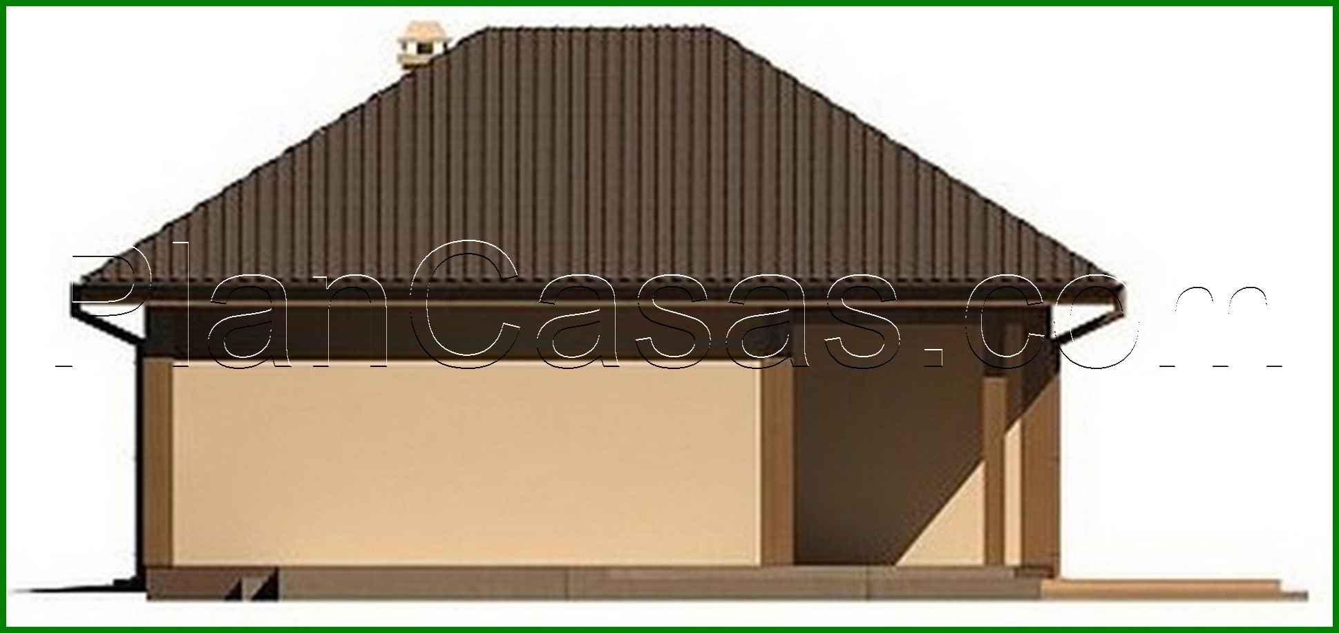 Galería de visualizaciones - Proyecto de una casa moderna y elegante de una planta con garaje