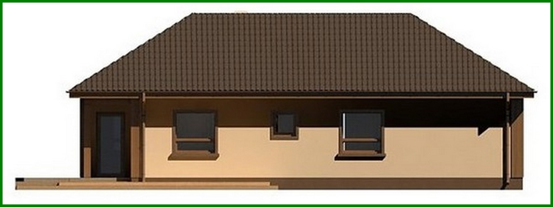 Galería de visualizaciones - Proyecto de una casa moderna y elegante de una planta con garaje