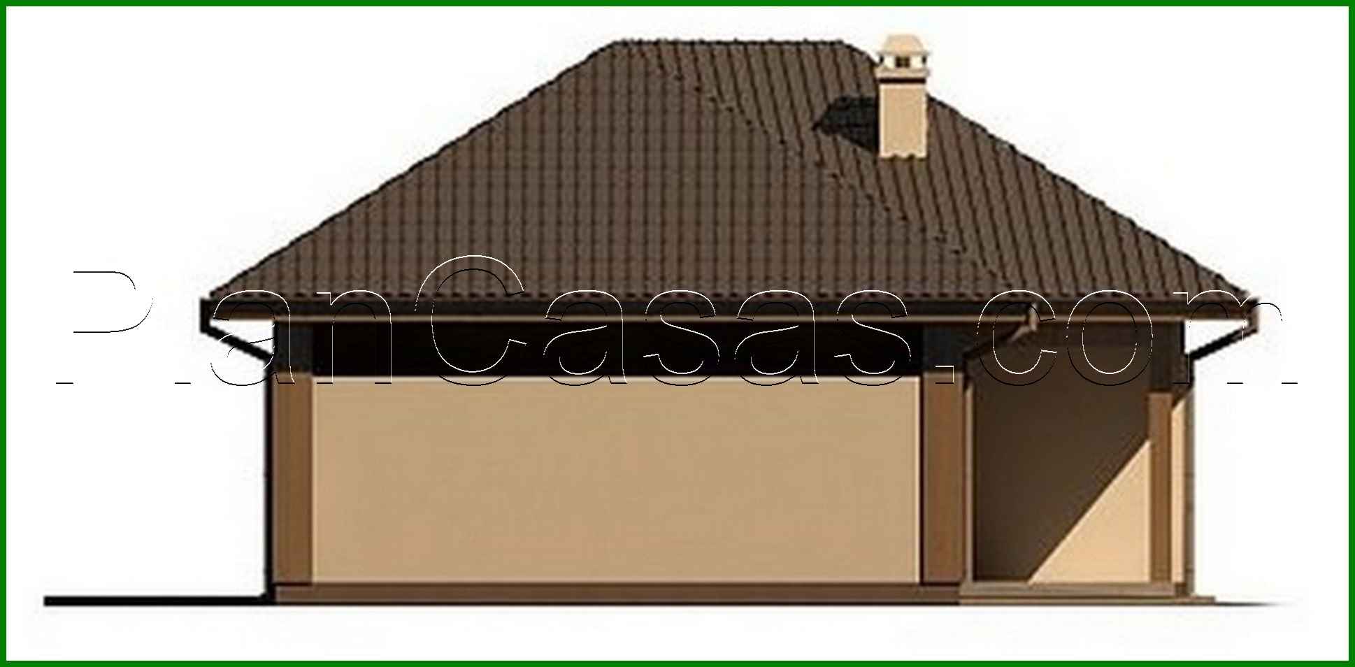 Galería de visualizaciones - Proyecto de una casa moderna y elegante de una planta con garaje