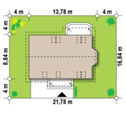 Visualization gallery - Project of a cottage with a garage