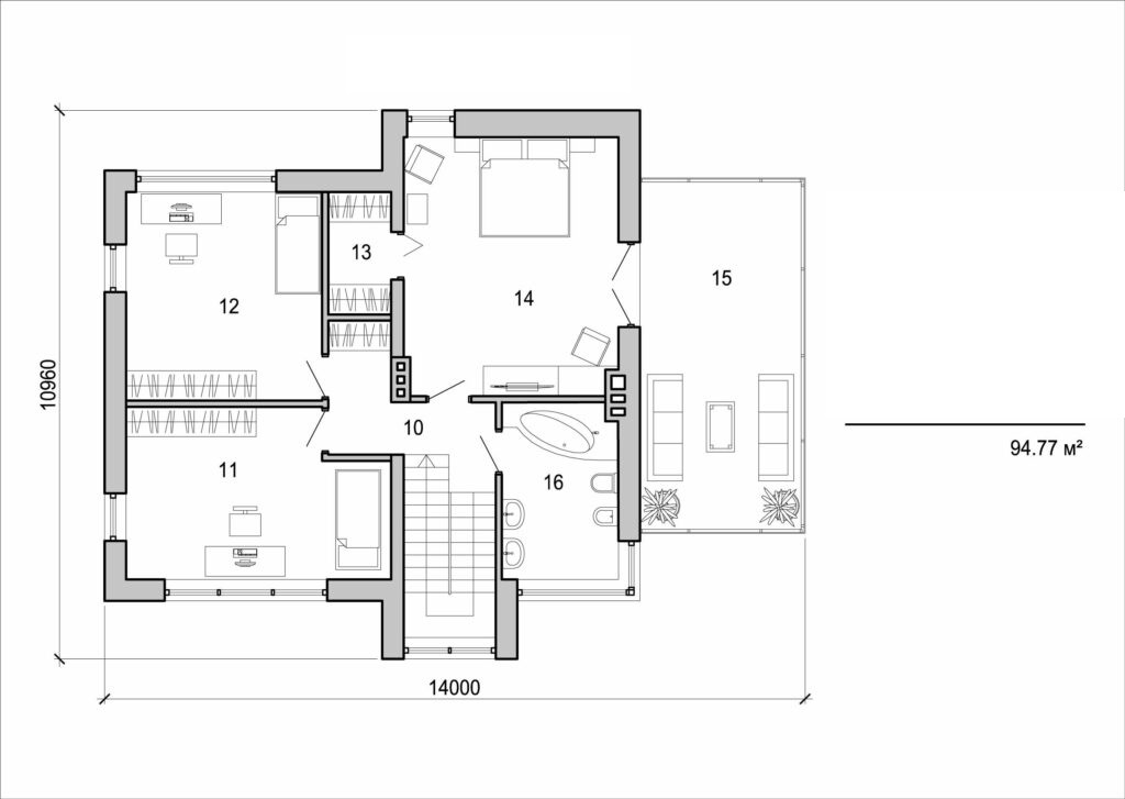 Galería de visualizaciones - Casa moderna