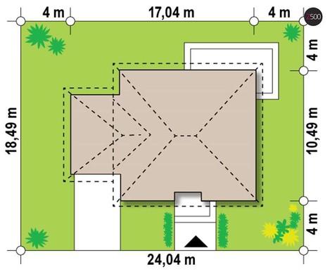 Galería de visualizaciones - Proyecto de una cabaña de una planta con garaje