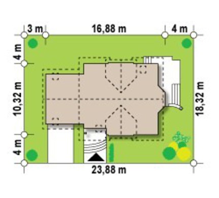 Visualization gallery - House project with garage and bay window