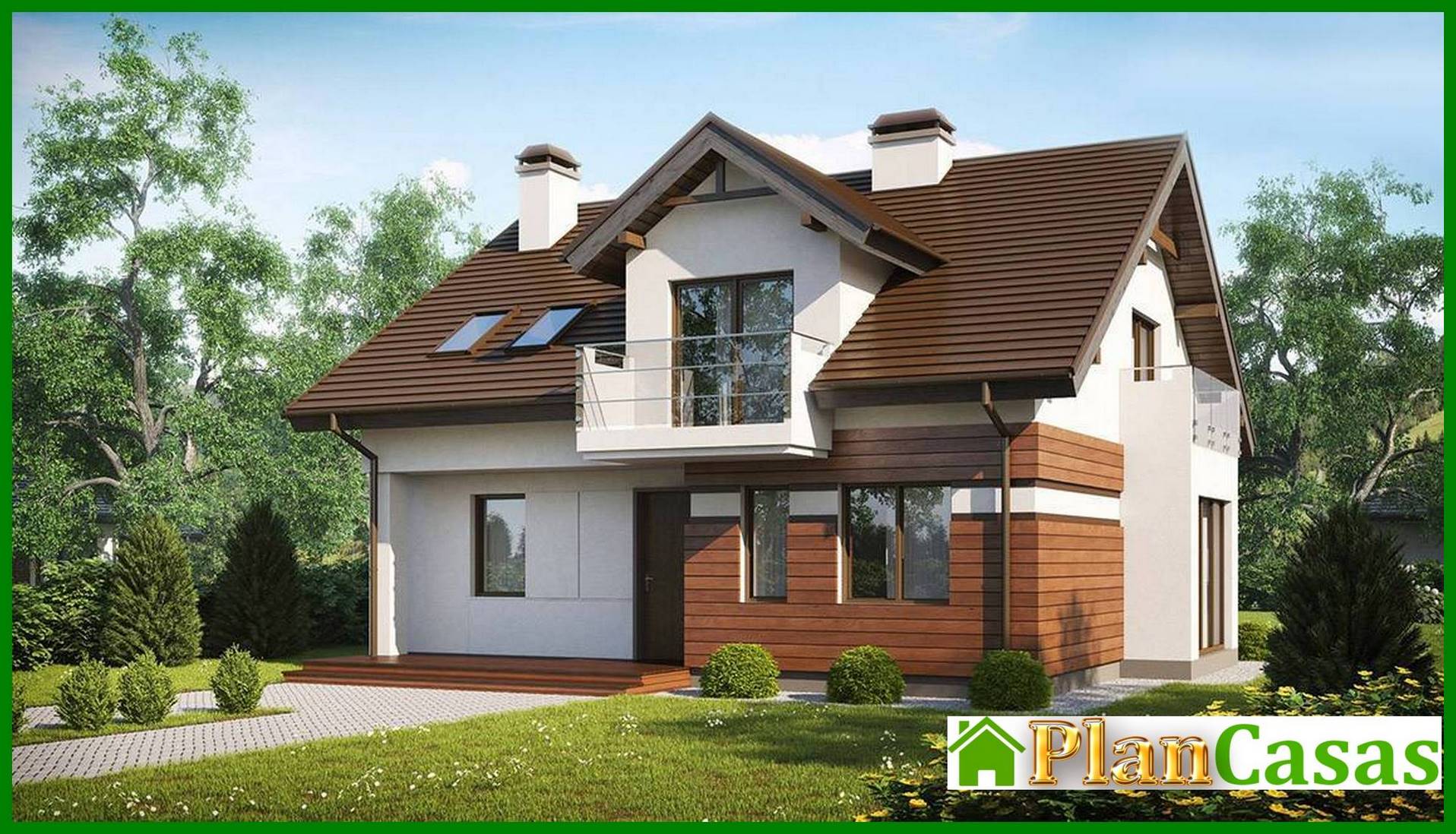 House project with a beautiful attic