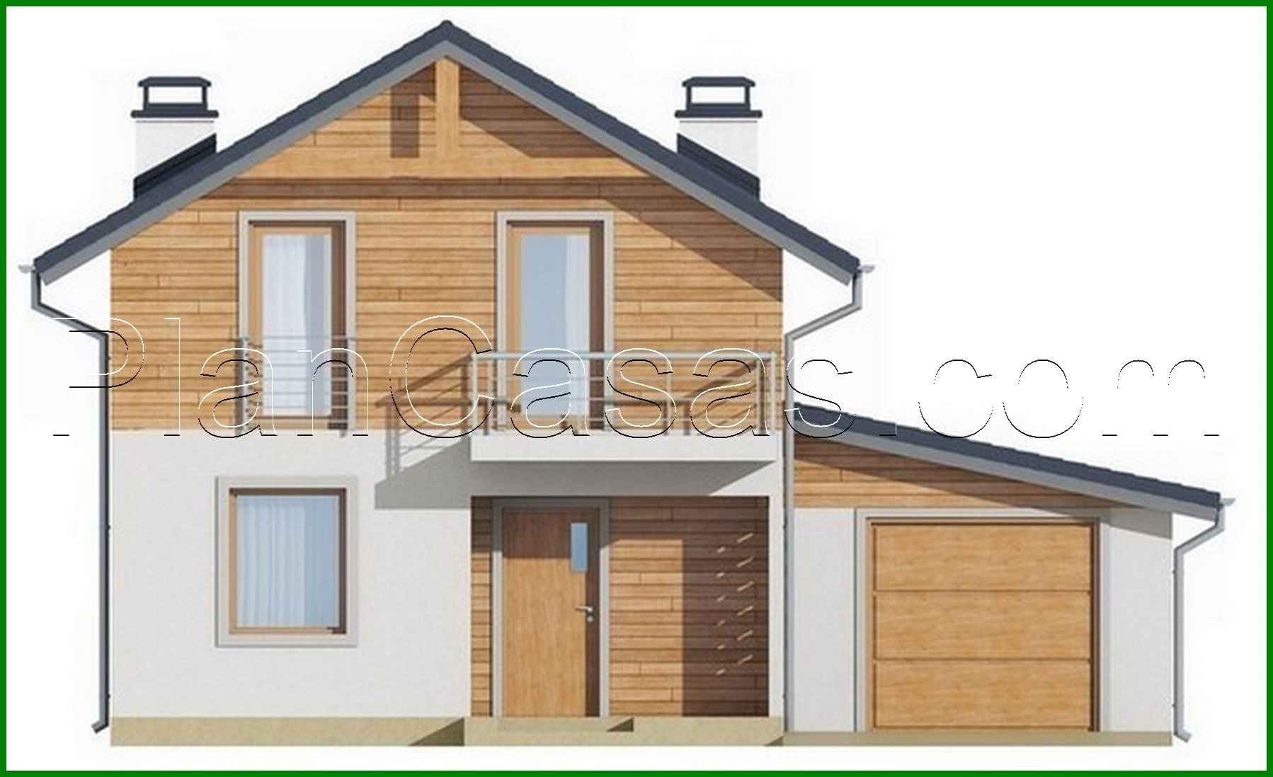 Visualization gallery - Project of a 2-storey classic spacious house with an attic and a garage