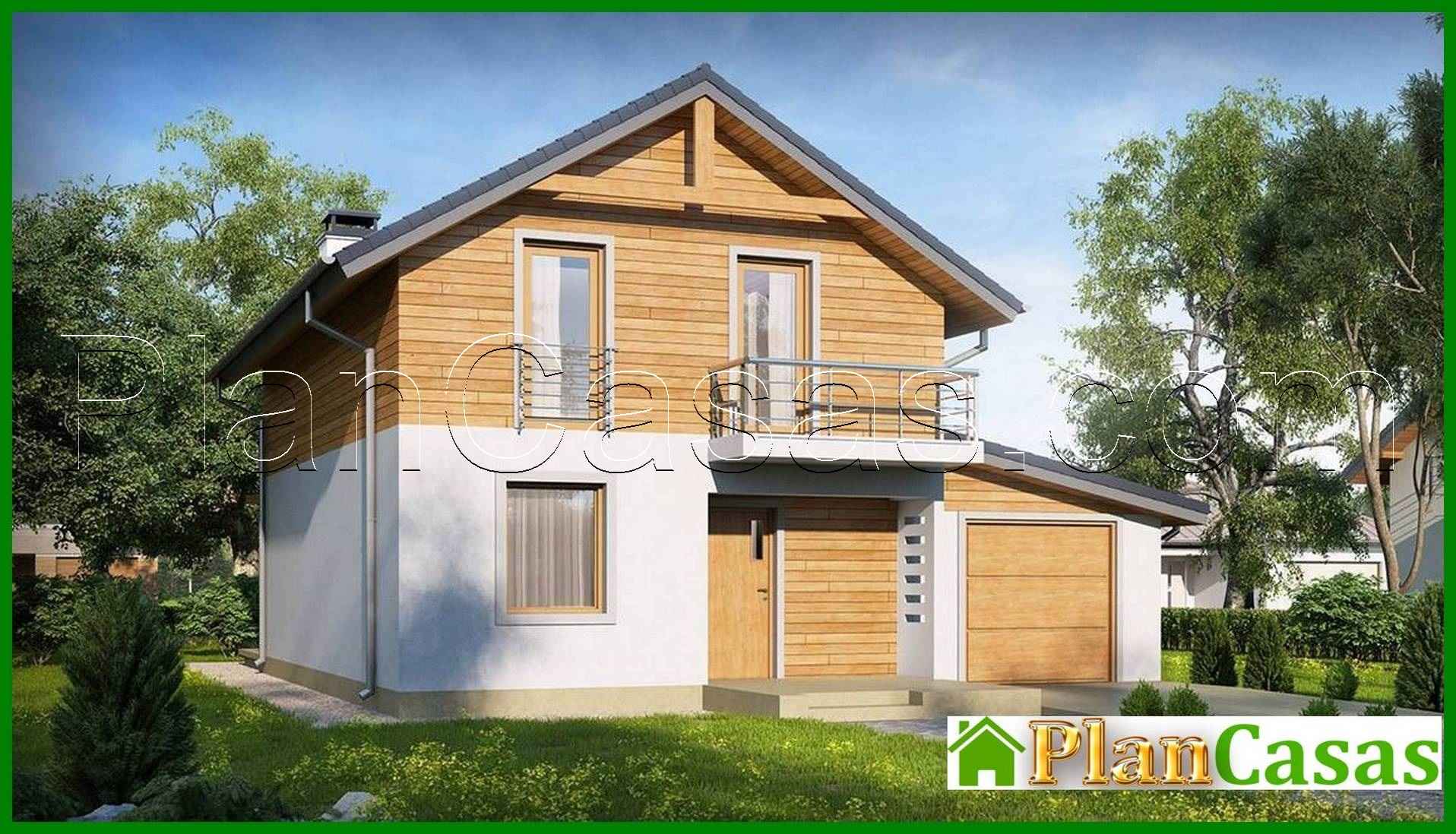 Project of a 2-storey classic spacious house with an attic and a garage