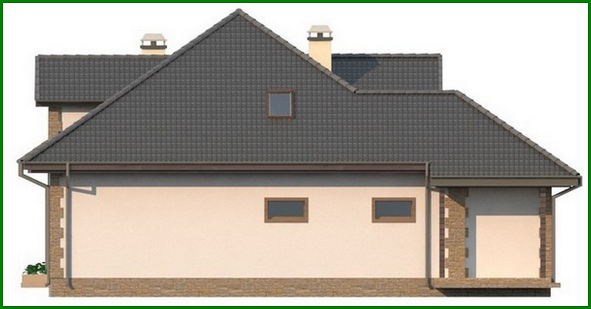 Visualization gallery - Magic house - a project of a magic house with an attic ready for construction