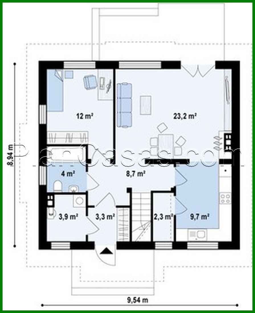 Galería de visualizaciones - Proyecto de una casa pequeña y preciosa con ático