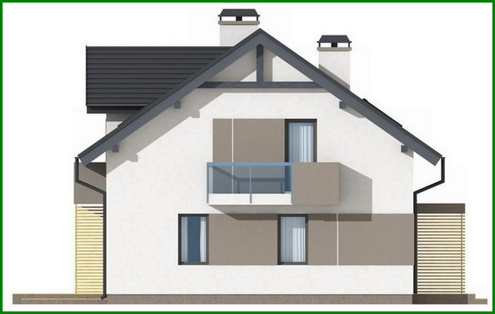 Galería de visualizaciones - Proyecto de una casa pequeña y preciosa con ático
