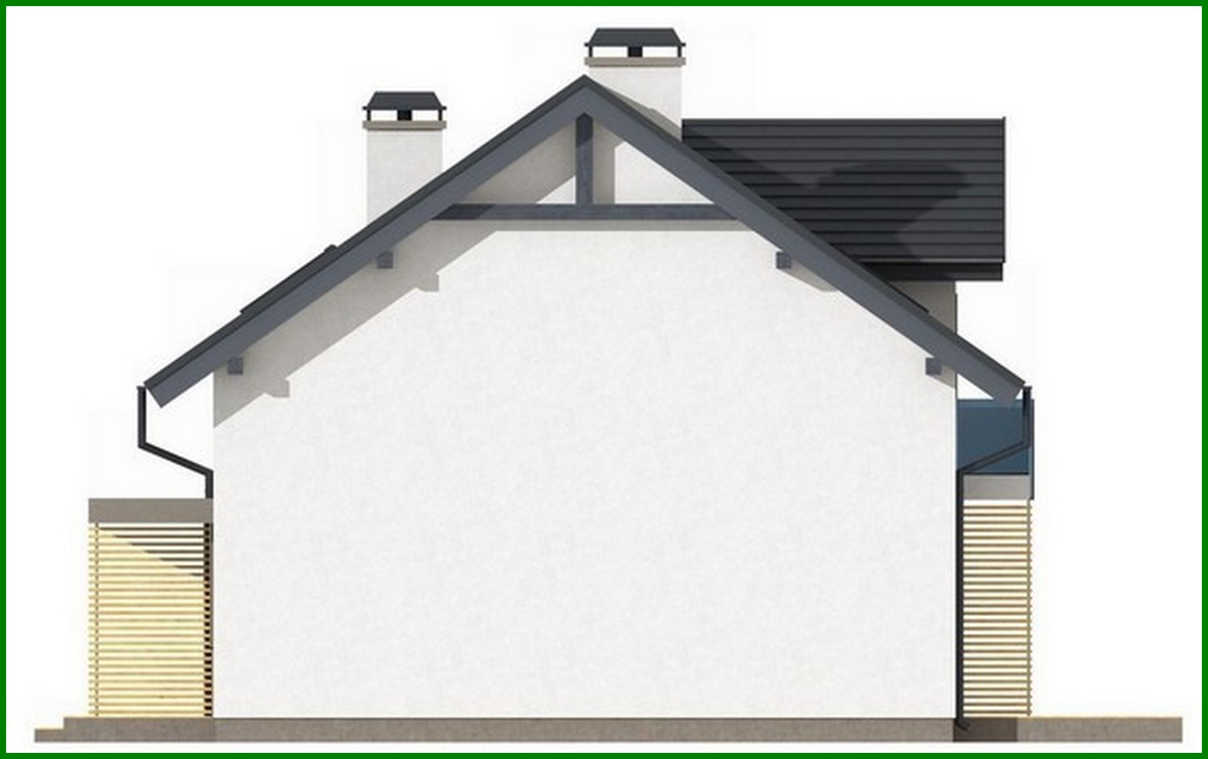 Galería de visualizaciones - Proyecto de una casa pequeña y preciosa con ático
