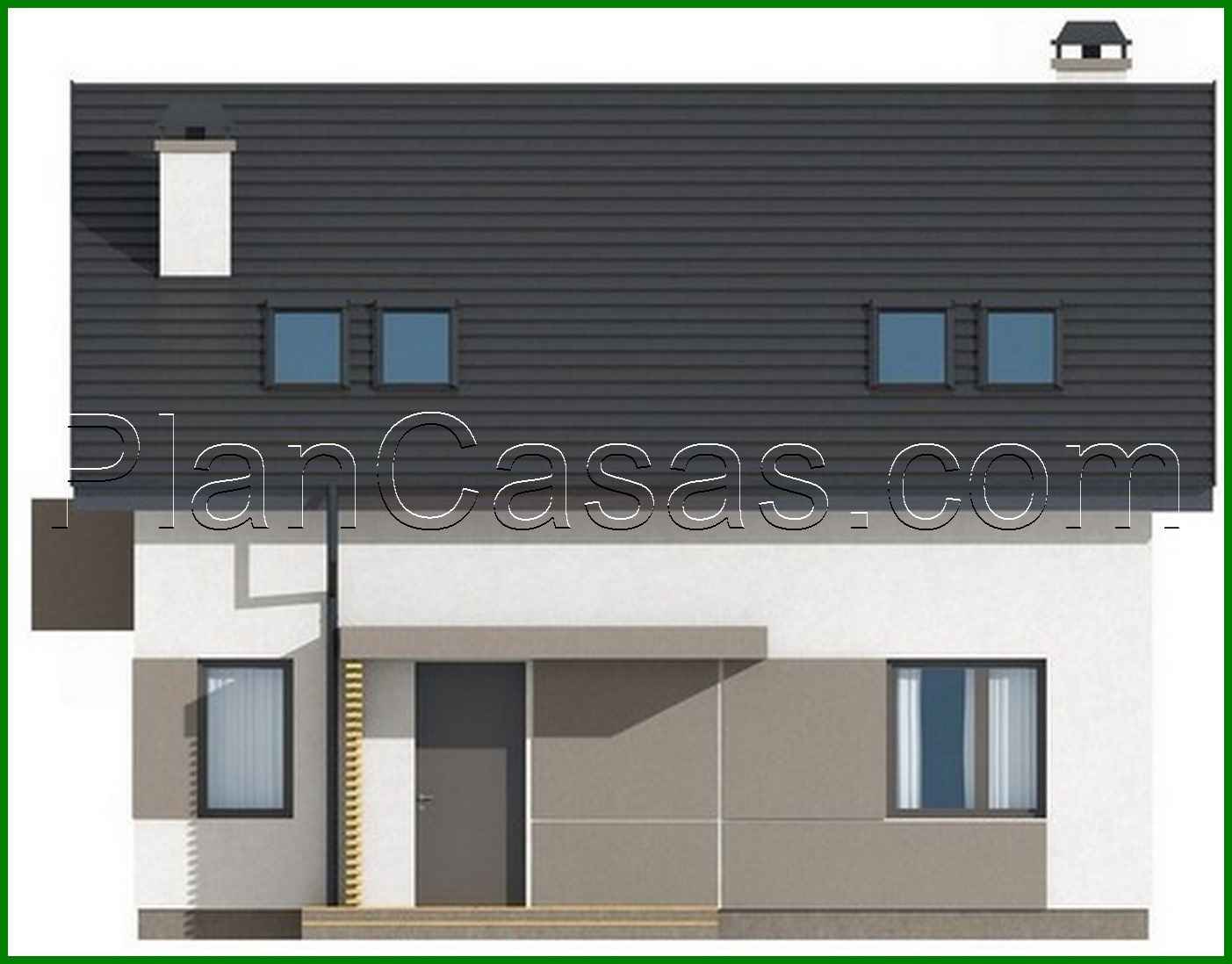 Galería de visualizaciones - Proyecto de una casa pequeña y preciosa con ático