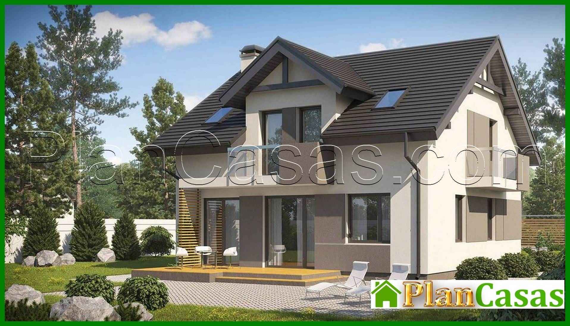 Proyecto de una casa pequeña y preciosa con ático