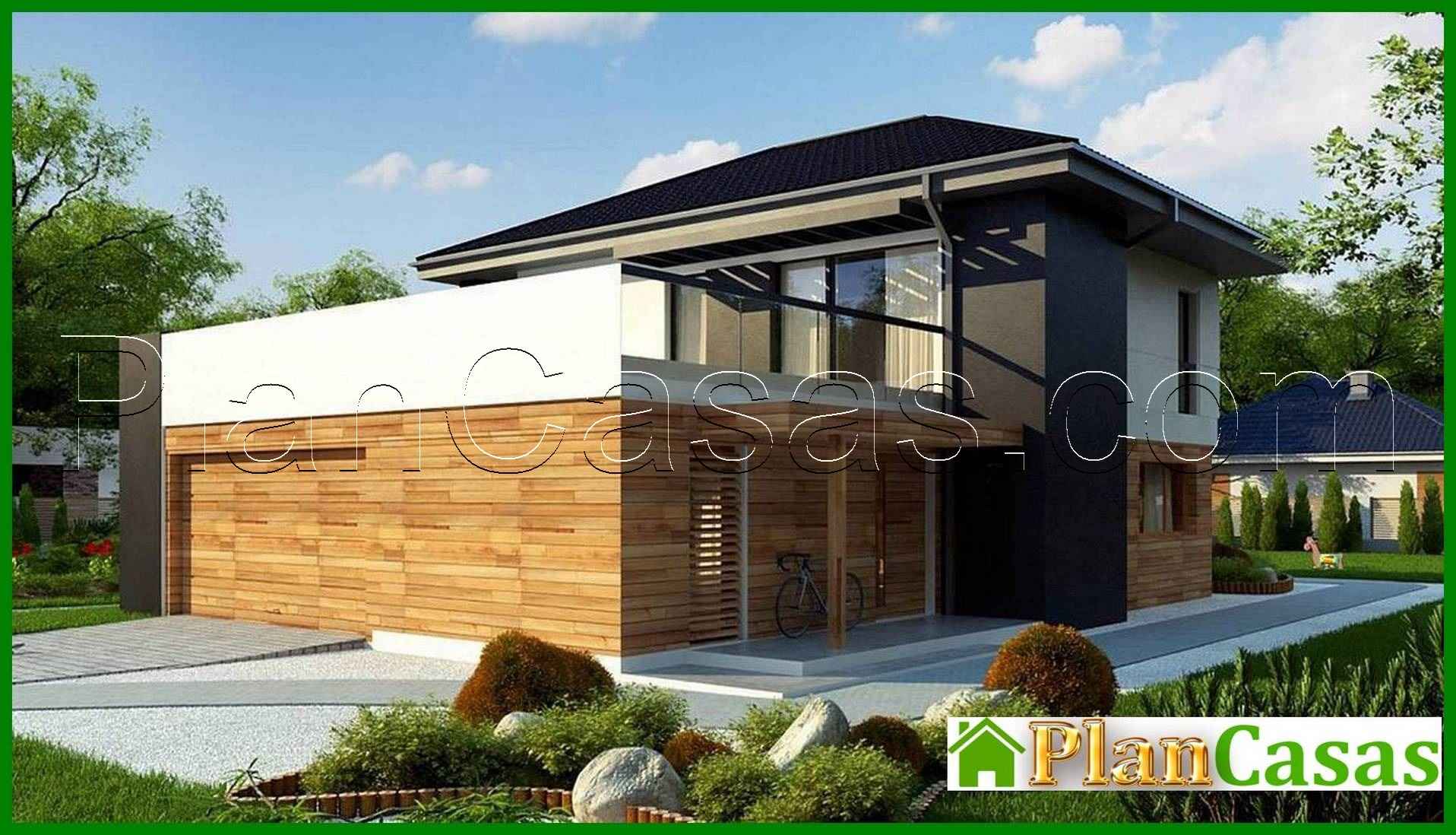 Visualization gallery - The project of a modern house of 180 square meters. m with an extension