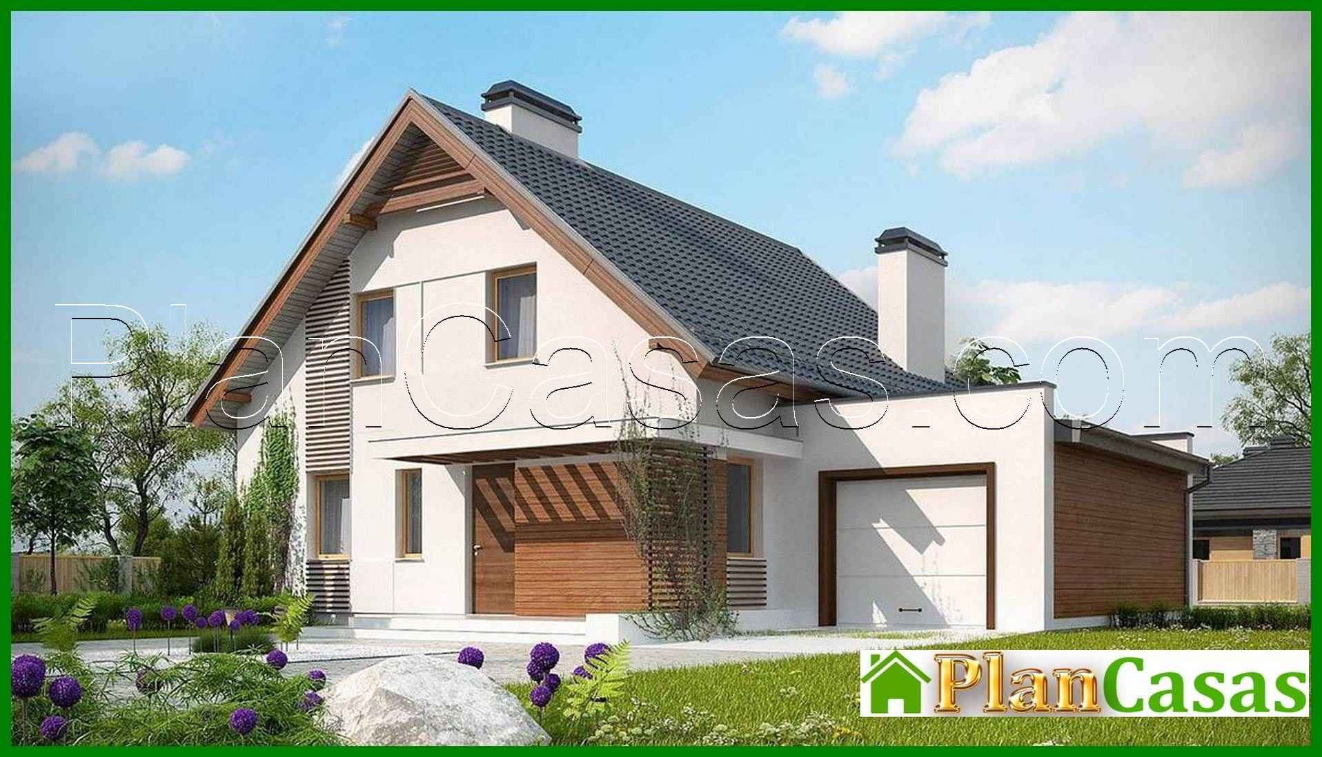 Visualization gallery - The project of a nice cottage with an area of 184 square meters. m with attached garage