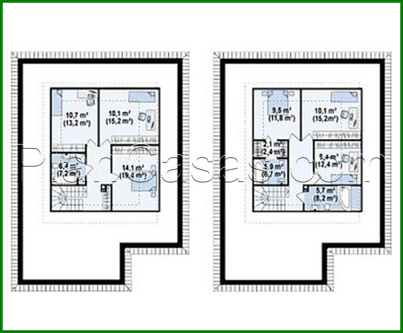 Galería de visualizaciones - Proyecto de una bonita casa de 155 m² con distribución racional del espacio