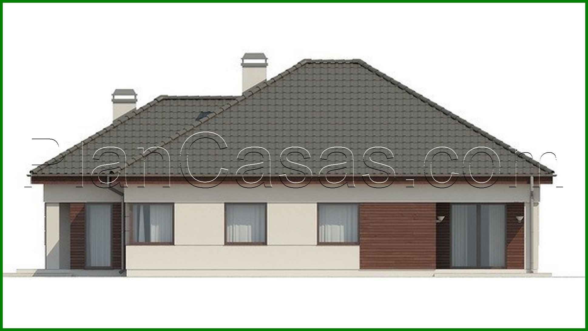 Galería de visualizaciones - Proyecto de una bonita casa de 155 m² con distribución racional del espacio