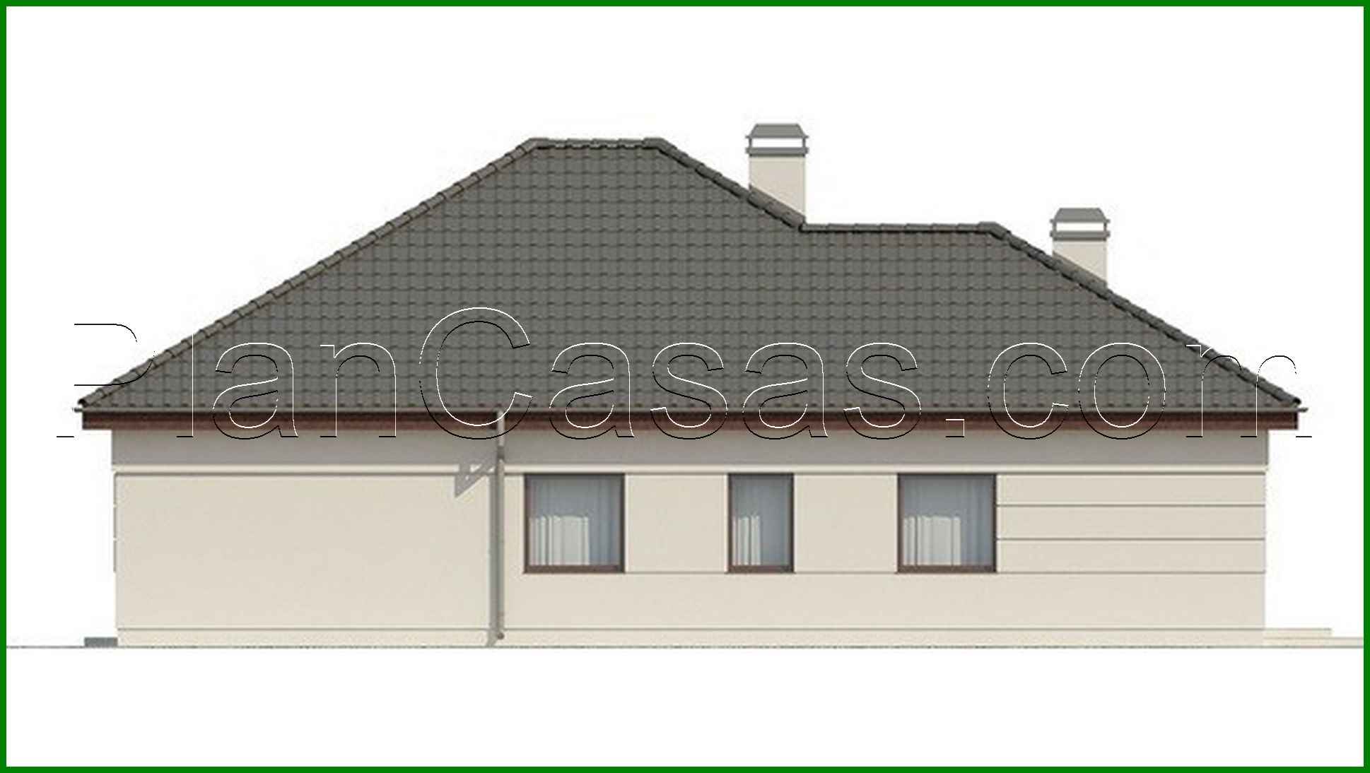 Galería de visualizaciones - Proyecto de una bonita casa de 155 m² con distribución racional del espacio