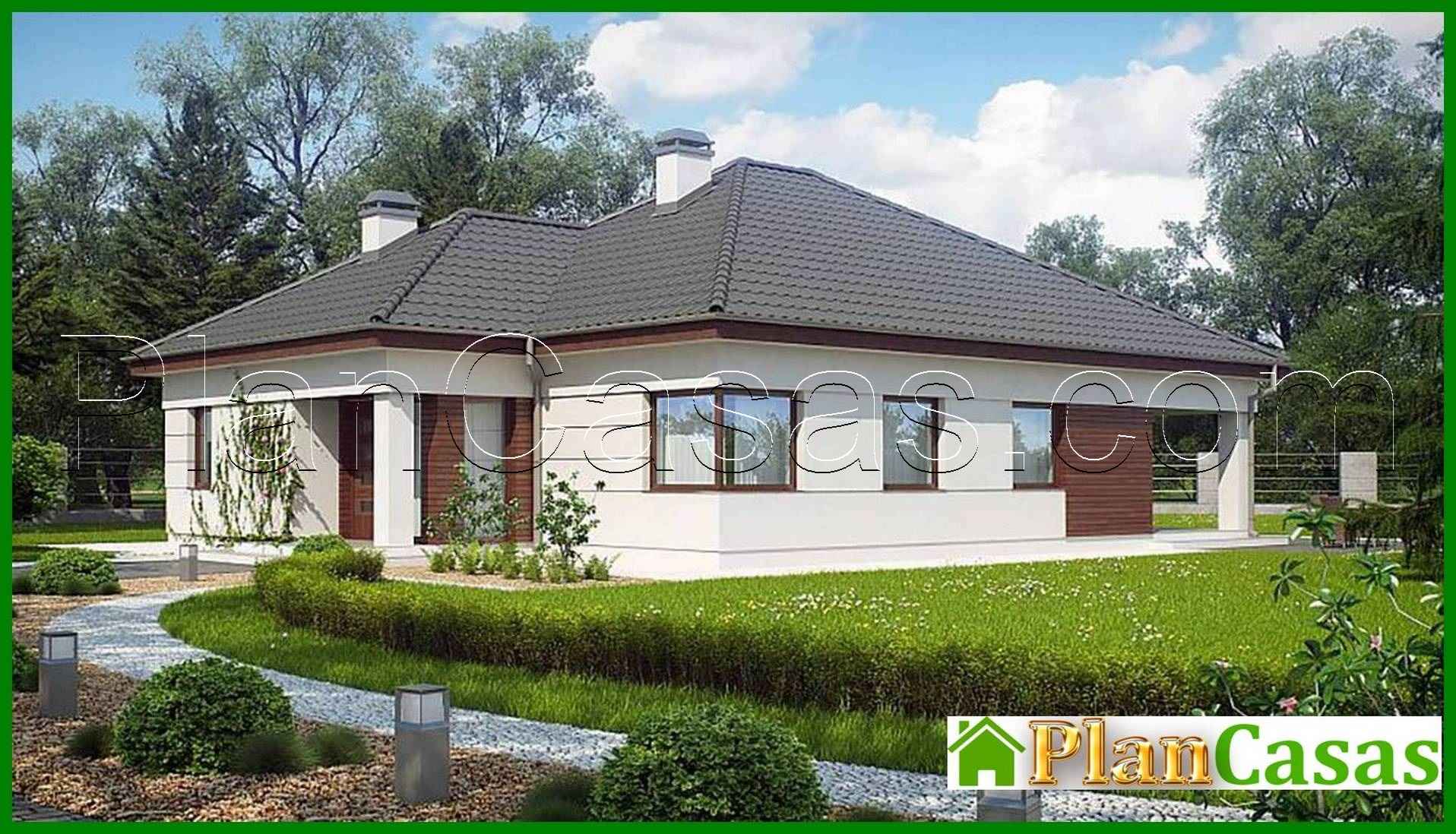 Galería de visualizaciones - Proyecto de una bonita casa de 155 m² con distribución racional del espacio