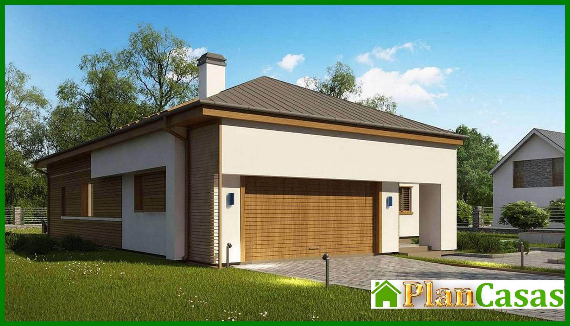 Project of a modern mansion with an area of ​​259 square meters. m in european style