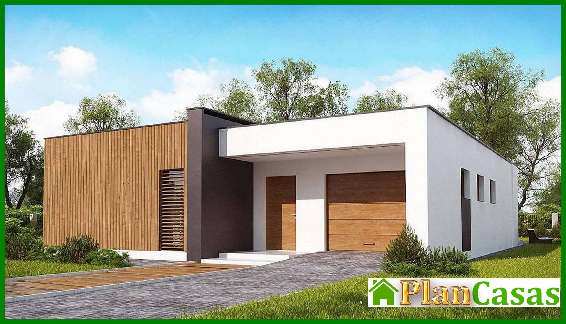 Plan of a modern residential building on 148 square meters. m in the style of minimalism