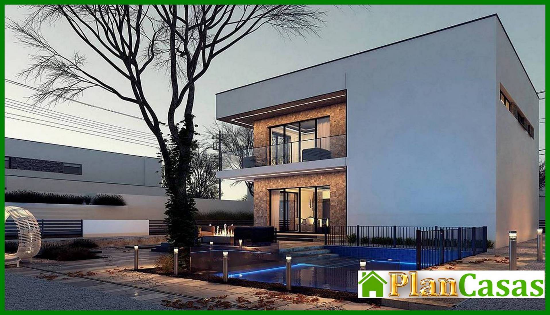 Visualization gallery - Plan of a nice two-story cottage on 183 square meters. m in the style of minimalism