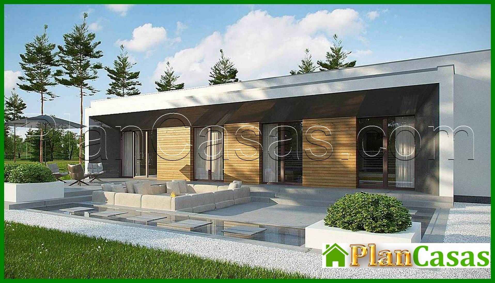 Project of a modern cottage with an area of 170 square meters. m with three bedrooms and bathrooms