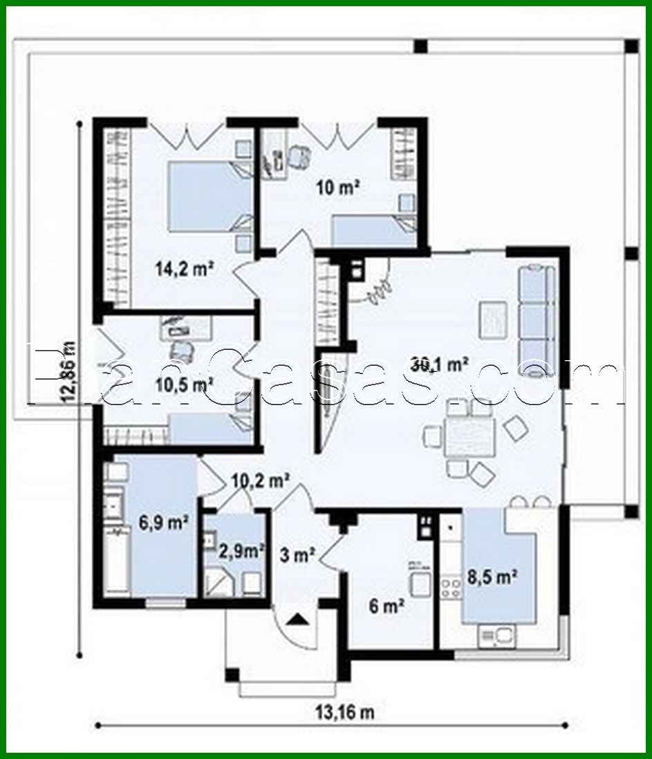 Galería de visualizaciones - Proyecto de una casa elegante de 102 m² para una familia pequeña