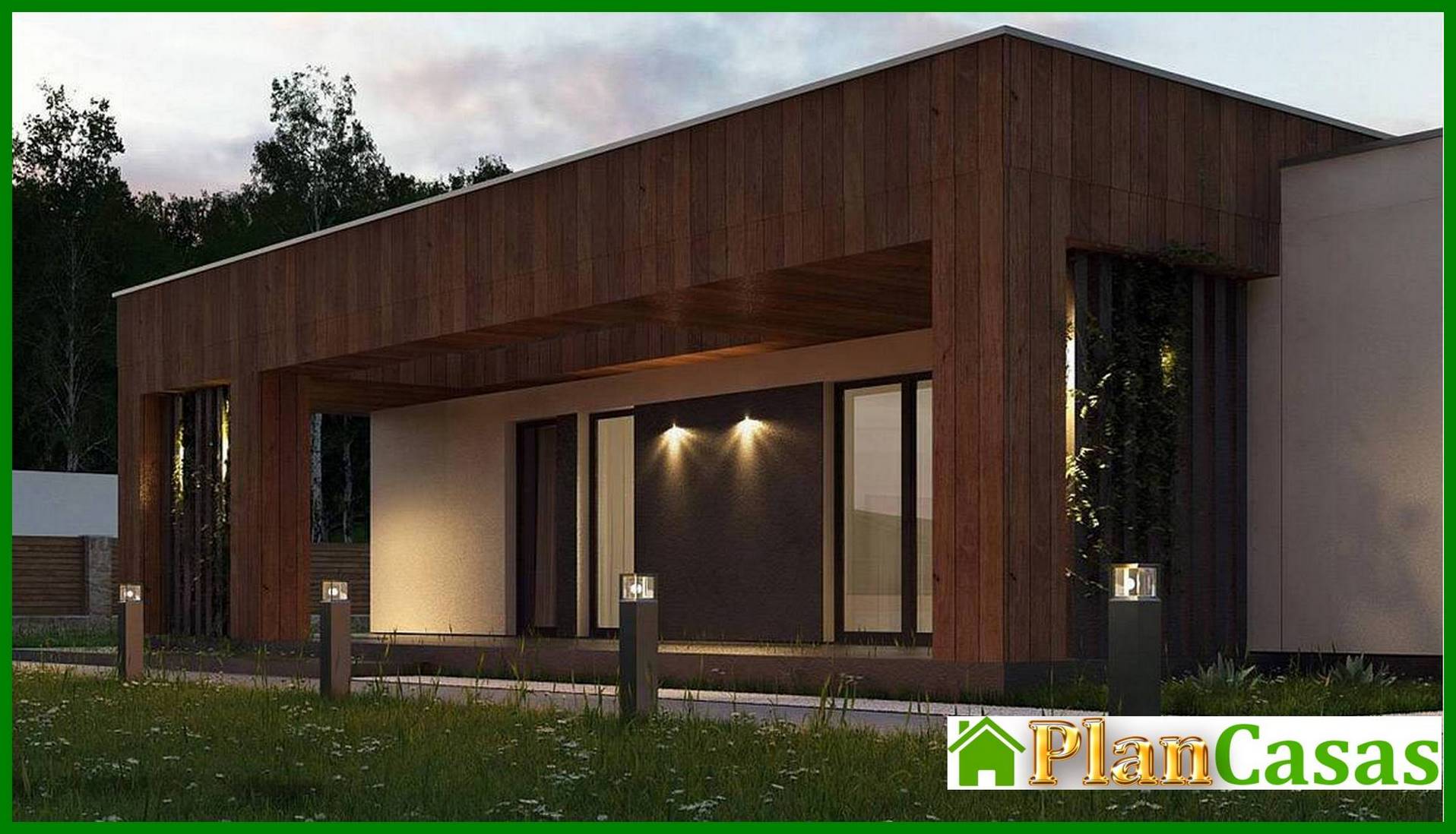 Visualization gallery - A compact cottage project with an area of ​​103 square meters. m with a laconic exterior