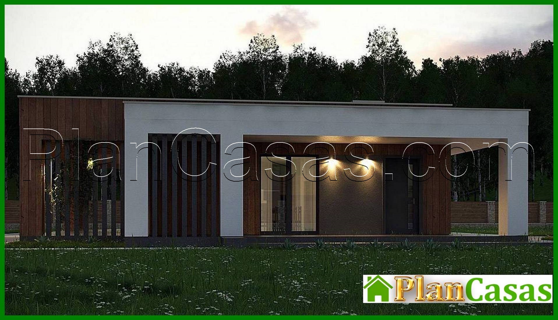 A compact cottage project with an area of ​​103 square meters. m with a laconic exterior