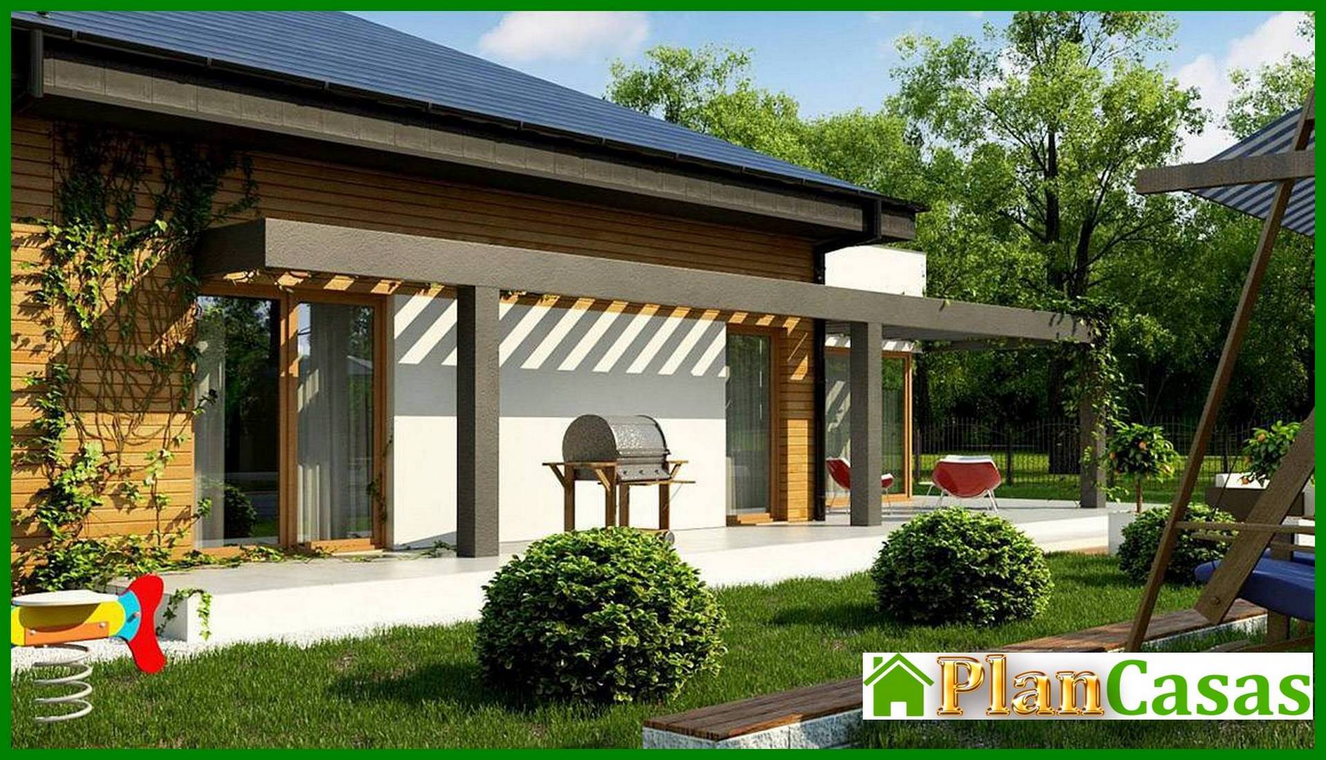 Galería de visualizaciones - Proyecto de una cabaña moderna de 165 m² con un exterior único