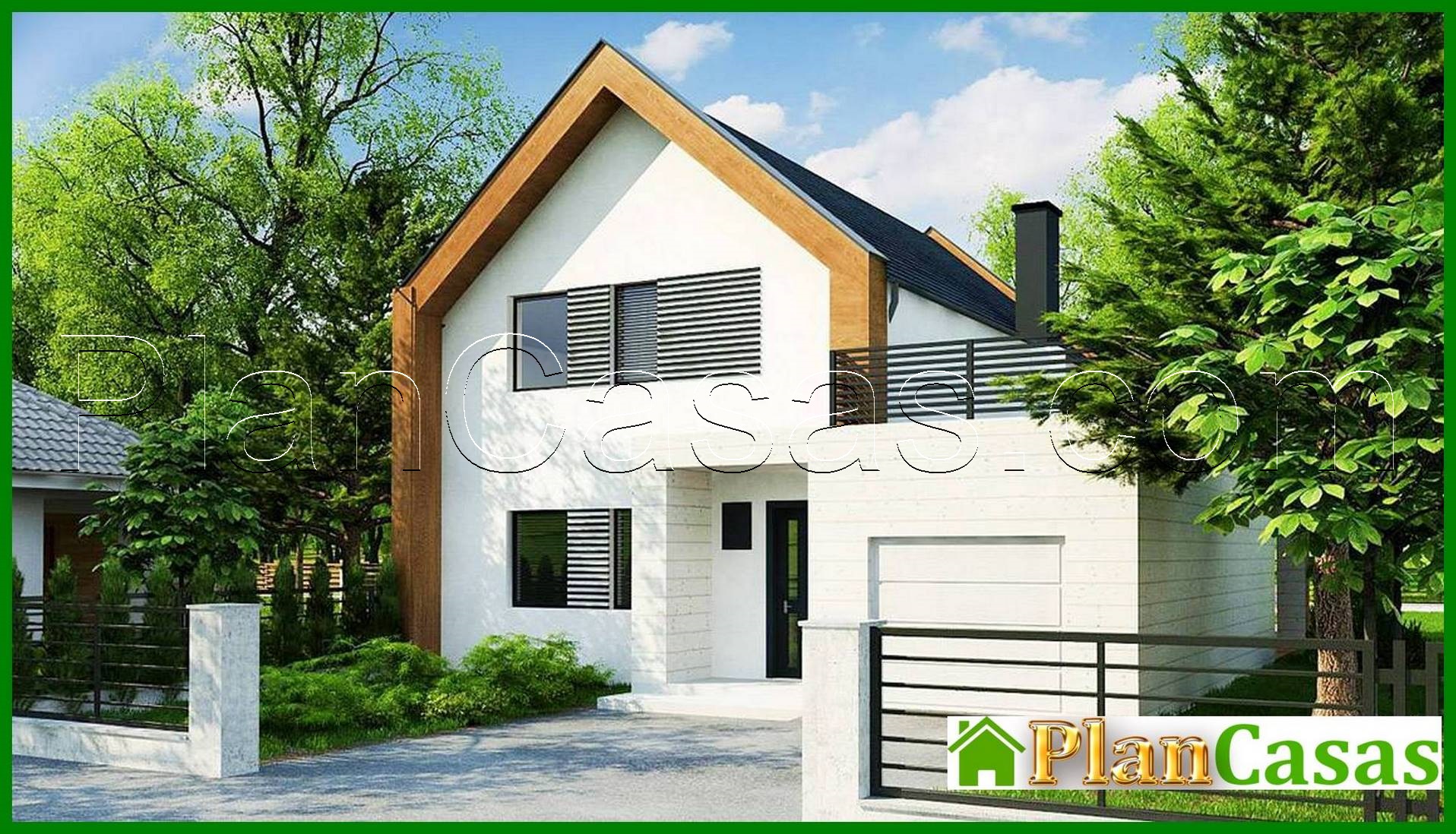 Galería de visualizaciones - Proyecto de una cabaña espaciosa de 173 m² con dos cocinas