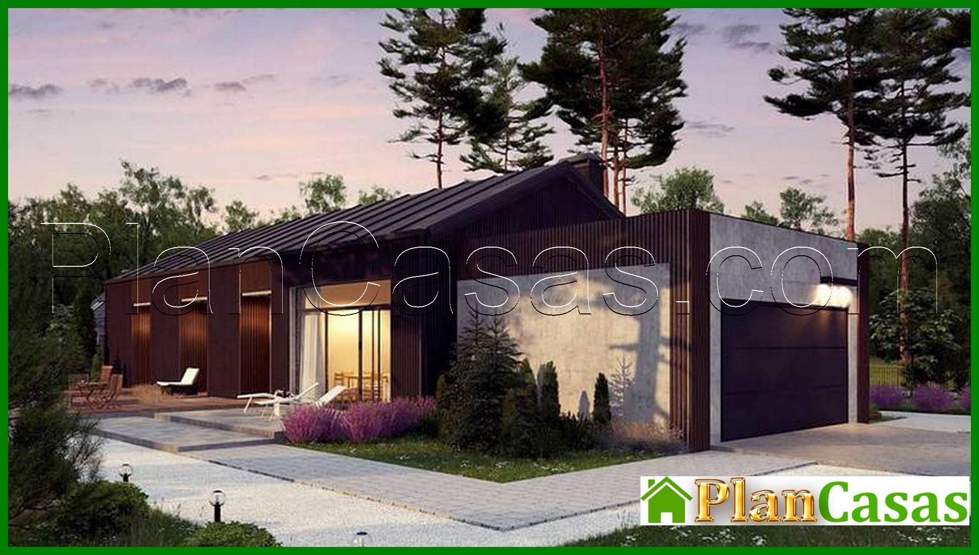 Project of the cottage with an area of ​​170 square meters. four bedroom barnhouse style