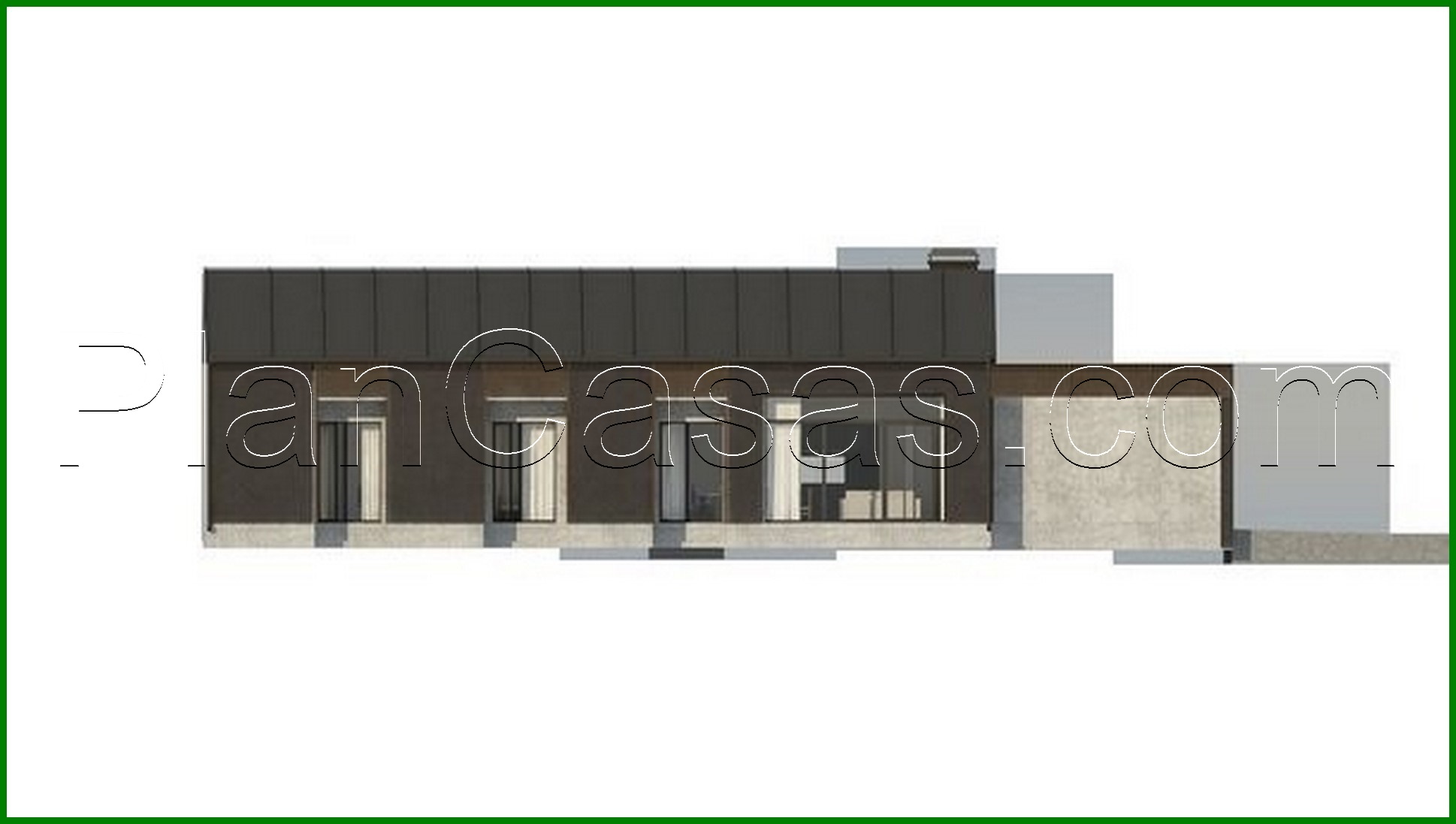 Visualization gallery - Project of the cottage with an area of ​​170 square meters. four bedroom barnhouse style