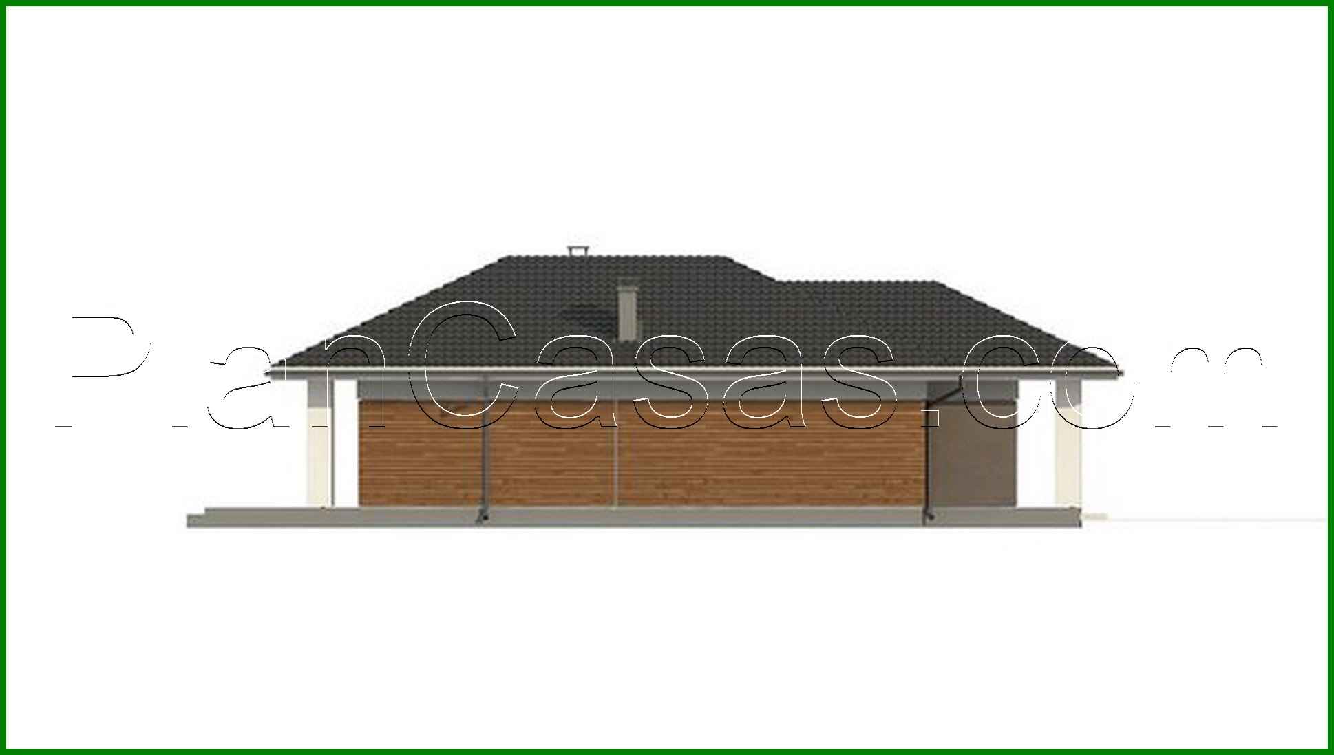 Visualization gallery - Plan of a small cottage on 89 square meters. m for seasonal living