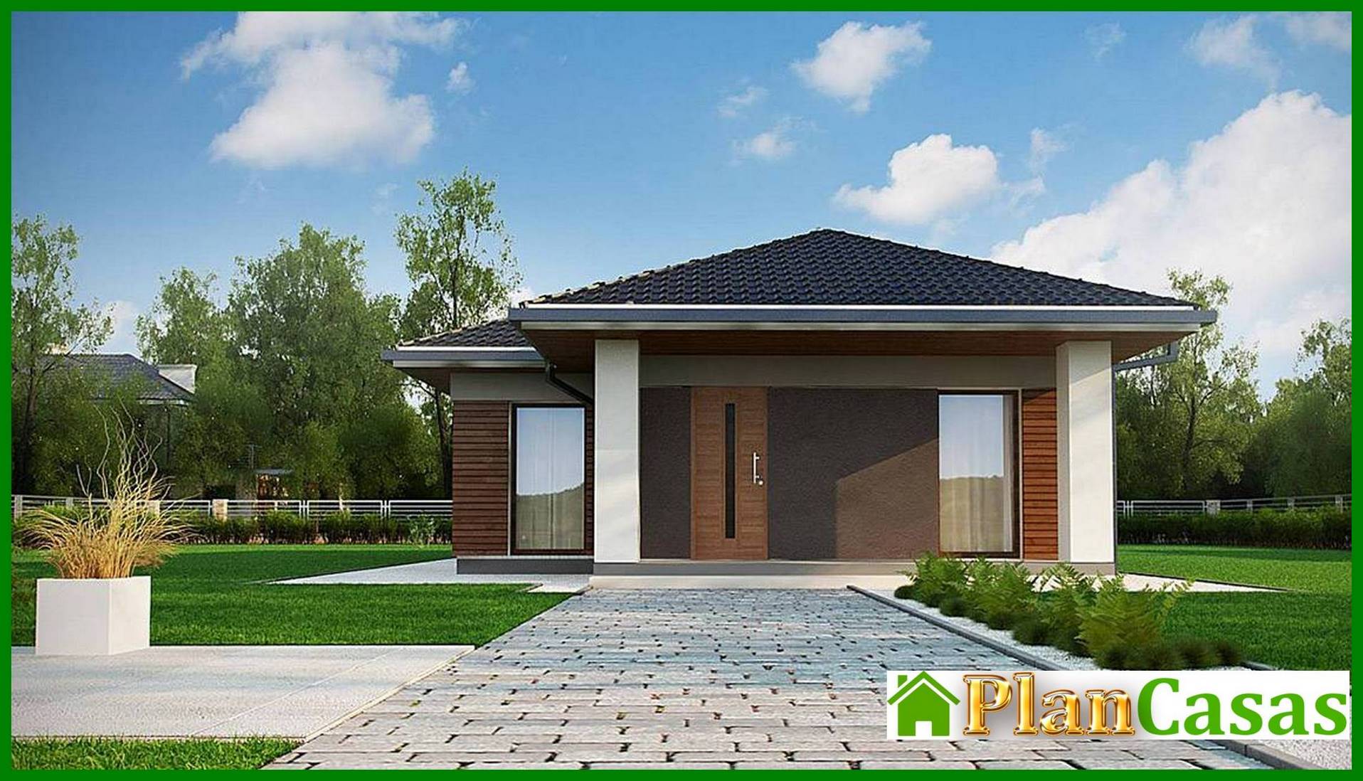 Plan of a small cottage on 89 square meters. m for seasonal living