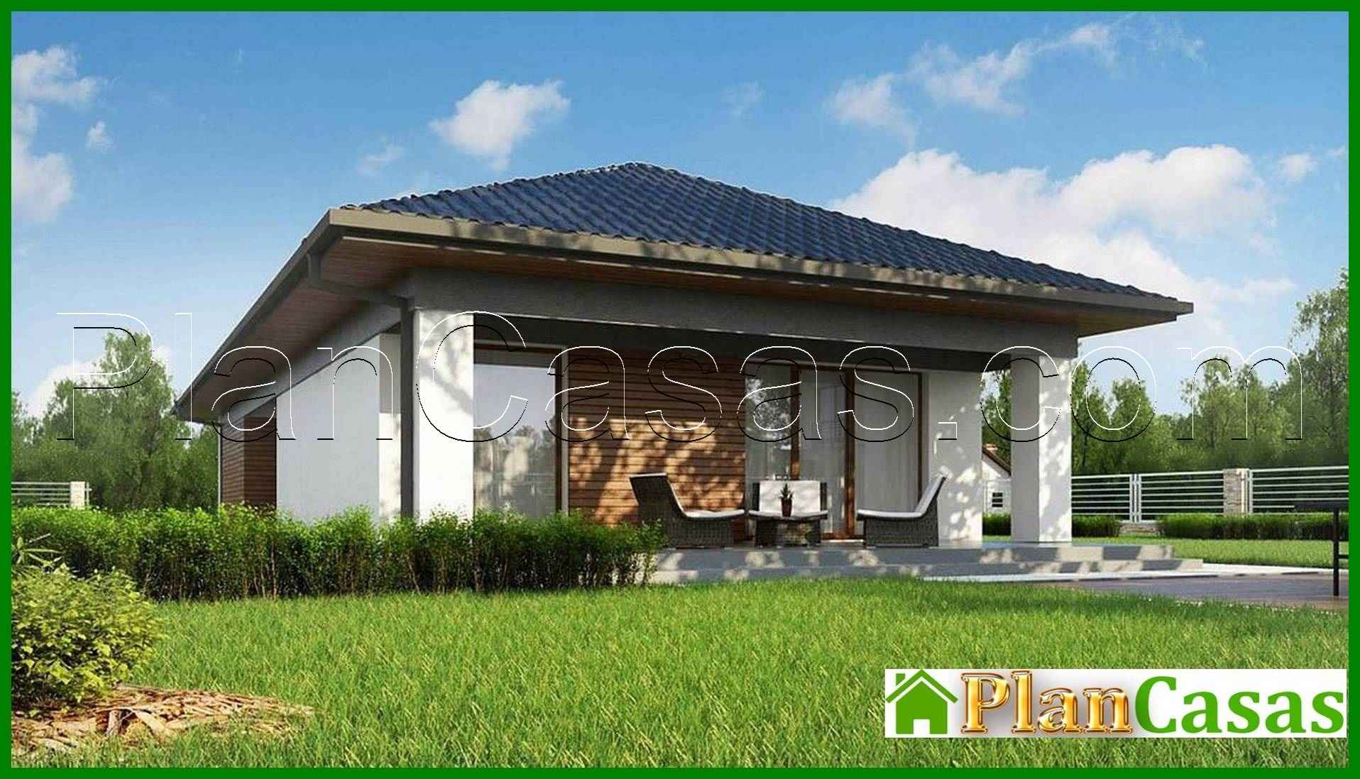 Visualization gallery - The project of a compact cottage on 116 square meters. m under a pitched roof made of metal