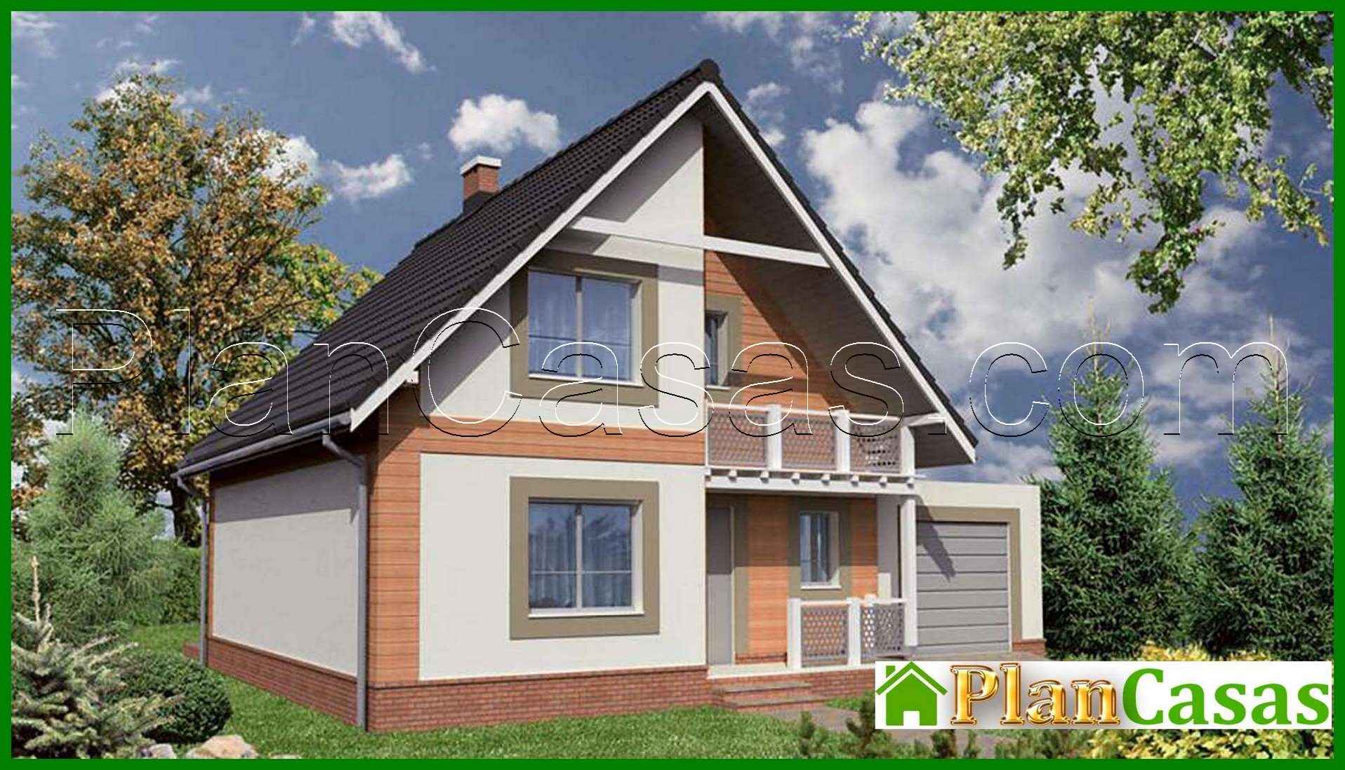 Visualization gallery - Two-storey house in chocolate tones