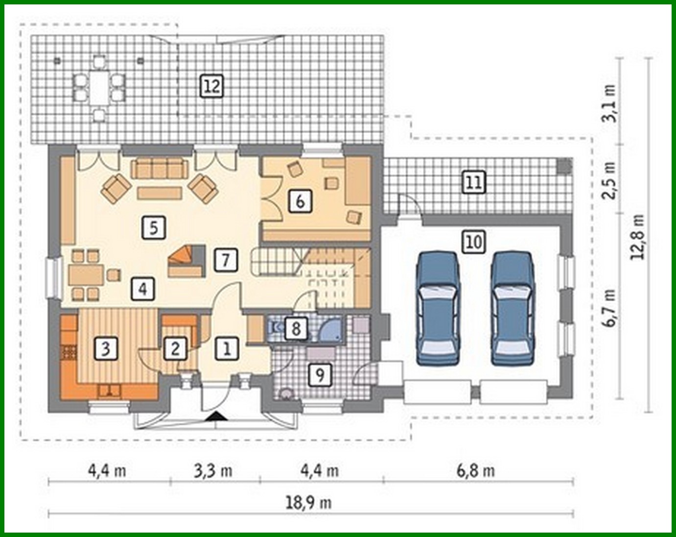 Visualization gallery - Beautiful house with an attic