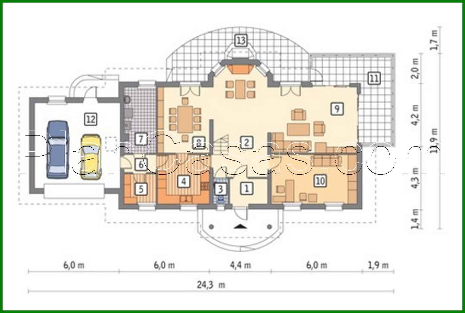 Galería de visualizaciones - Casa preciosa con un techo llamativo