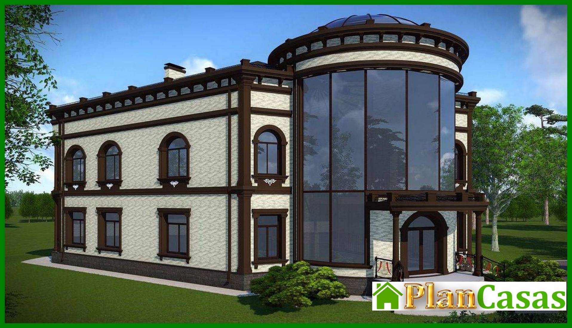 Luxury representative residence with a revolutionary roof