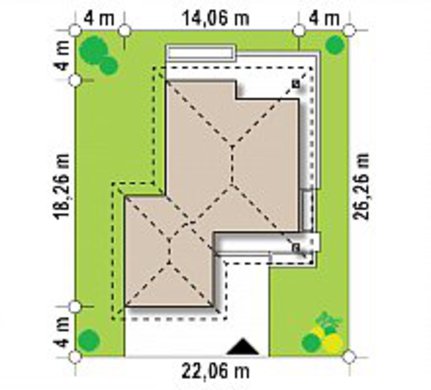 Galería de visualizaciones - Proyecto de una cabaña clásica de una planta con garaje para dos coches y hasta 150 m²